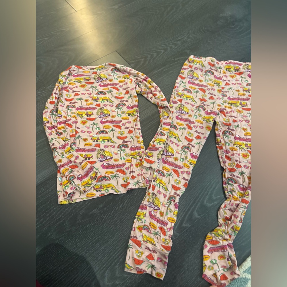 Girls Barbie x Posh Peanut Pajamas Set, Size 10